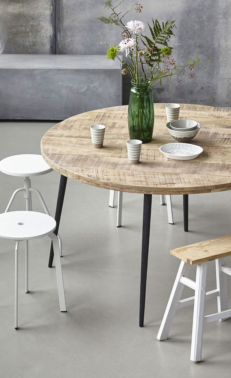 House Doctor Club Dining Table Nature, Ø130