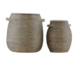 House Doctor Effect Basket Set of 2 Black/Nature