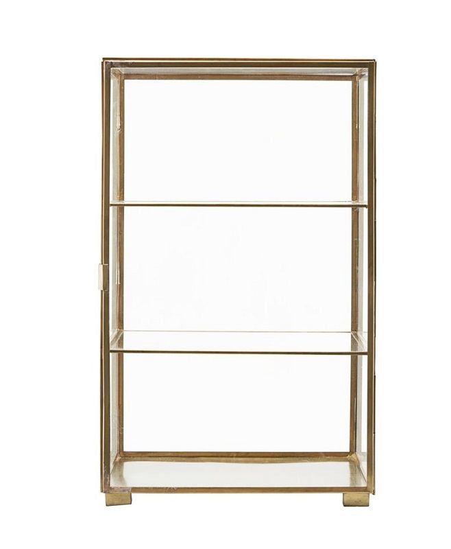 House Doctor Glass Cabinet w/mässing, 35x56,6 cm