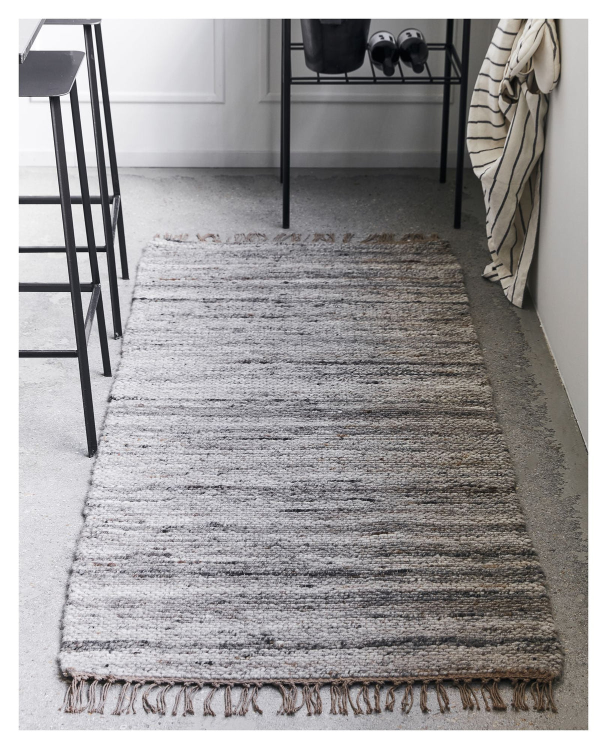 Hafi Rug 200x80 - Grå/brun