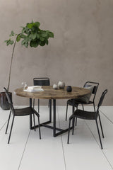 House Doctor Kant Dining Table, Mango Wood, Ø140