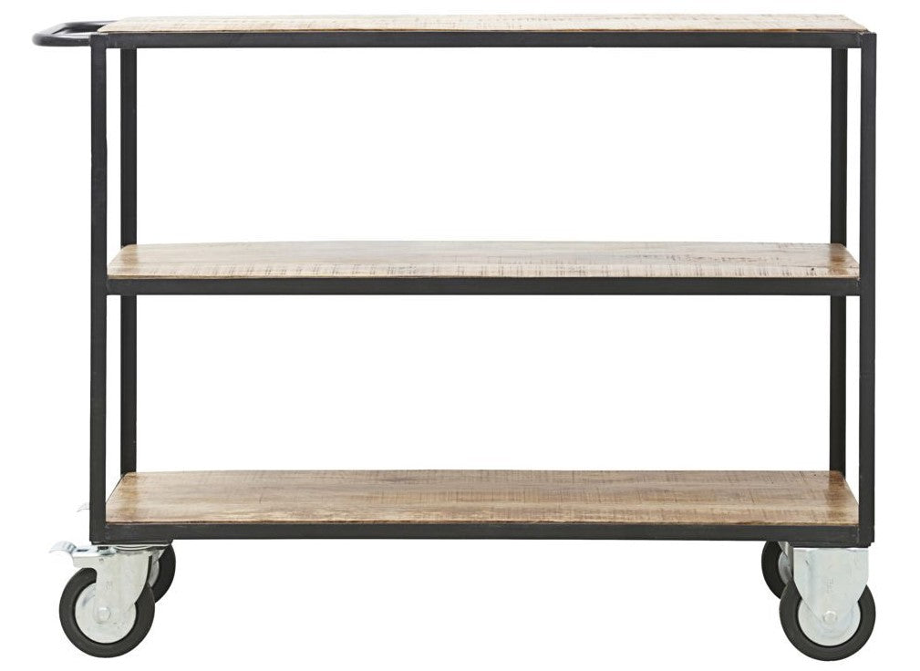 House Doctor Shelf w. 4 hjul natur/svart