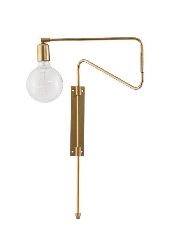 Swing Wall Lamp mässing L: 35