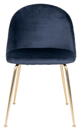 Geneve Dining Chair, Blue Velvet