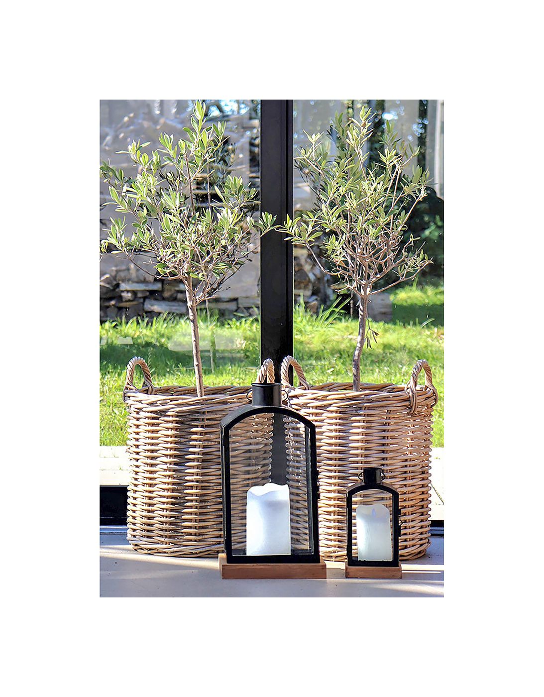 Indo korg i Cubu Rattan S/2, naturen