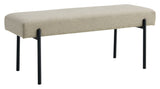 Swindon Bench 100x36x42.5, Sand w. svarta ben