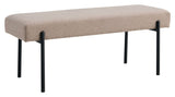 Swindon Bench 100x36x42.5, Stone w. svarta ben