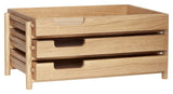 Hübsch Note Letter Tray, Oak, Nature