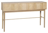 Hübsch Herringbone Console Table w. 3 lådor, ek/ek faner