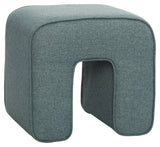 Hübsch skulptur pouf, polyester, grön