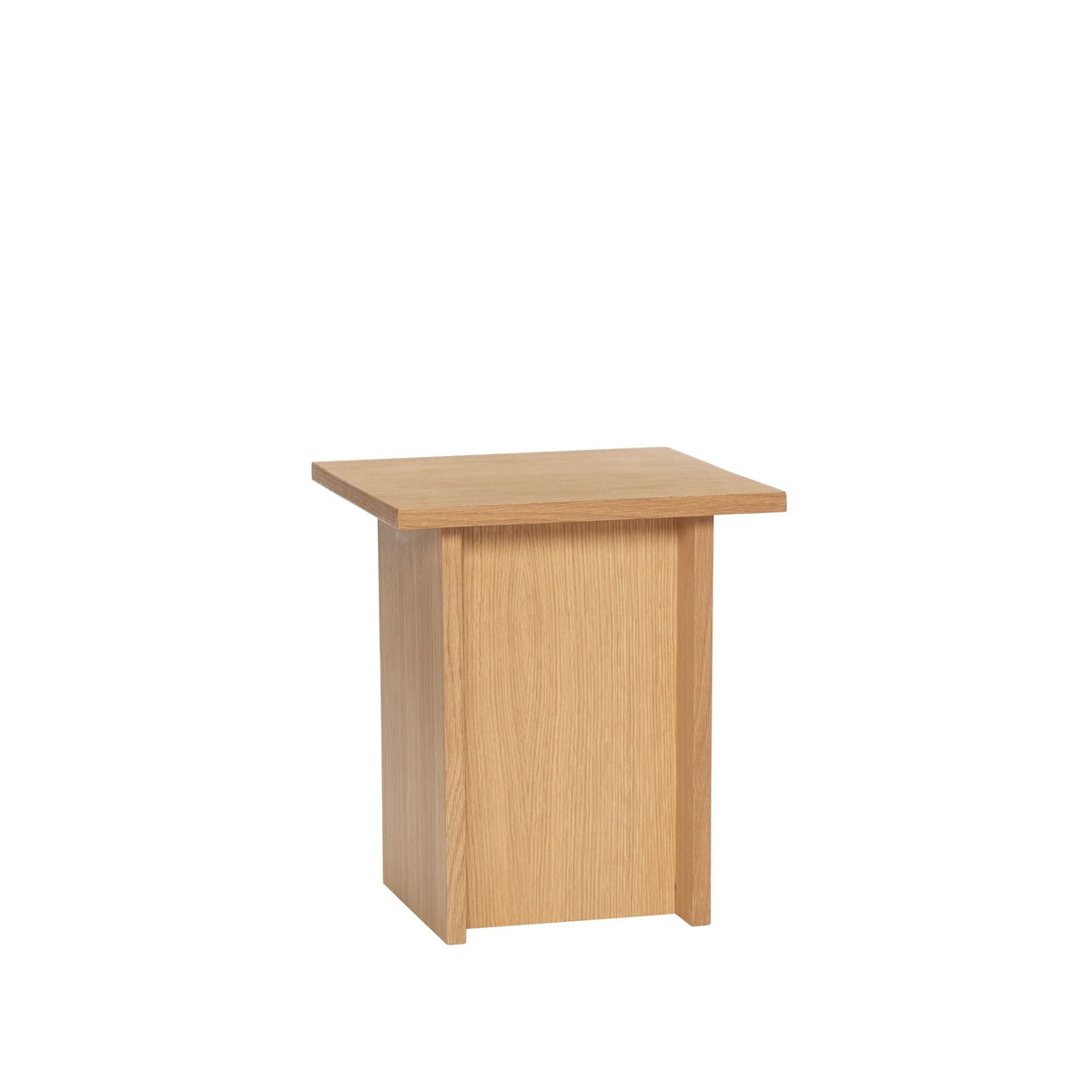 Straight Side Table, Oak Veneer, 35x35