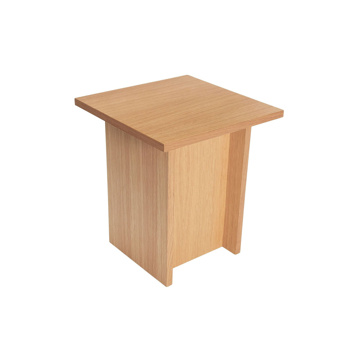 Straight Side Table, Oak Veneer, 35x35