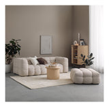 Hudson 3-sits soffa, beige bouclé