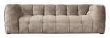 Hudson soffa - beige med svarta ben