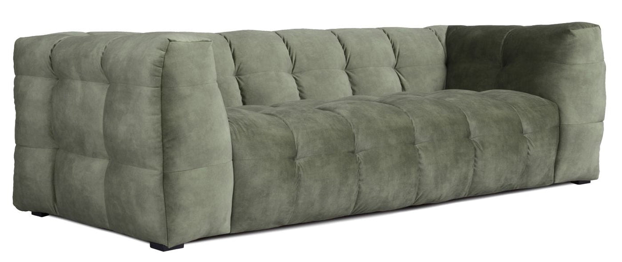 Hudson Sofa - Dark Green w. svarta ben