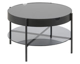 Indiana Tray Table Ø75 cm med rökt glas