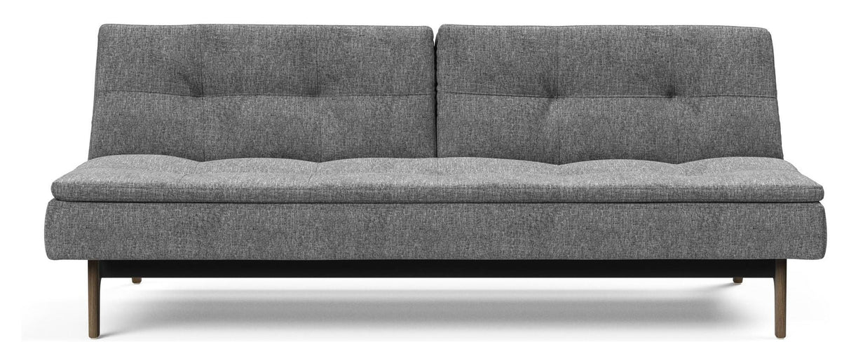 Dublexo Oak Sofa Bed, Smoked Oak, Nature, Twist Charcoal