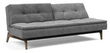 Dublexo Oak Sofa Bed, Smoked Oak, Nature, Twist Charcoal