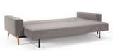 IDUN SOFA BED 140 m. ekben, blandad dans/grå