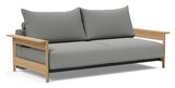 Malloy Wood Soffa Bed, Bouclé/Ash Grey