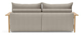 Malloy Wood Soffa Bed, Kenya Gravel