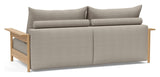 Malloy Wood Soffa Bed, Kenya Gravel