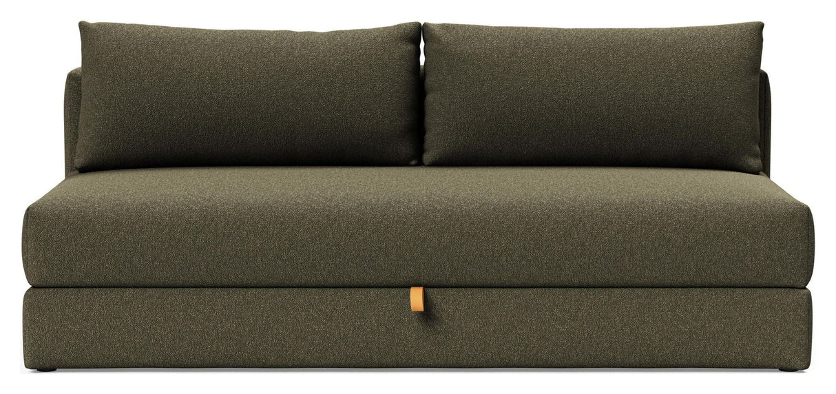 Osvald Soffa Bed, Bouclé/Forest Green