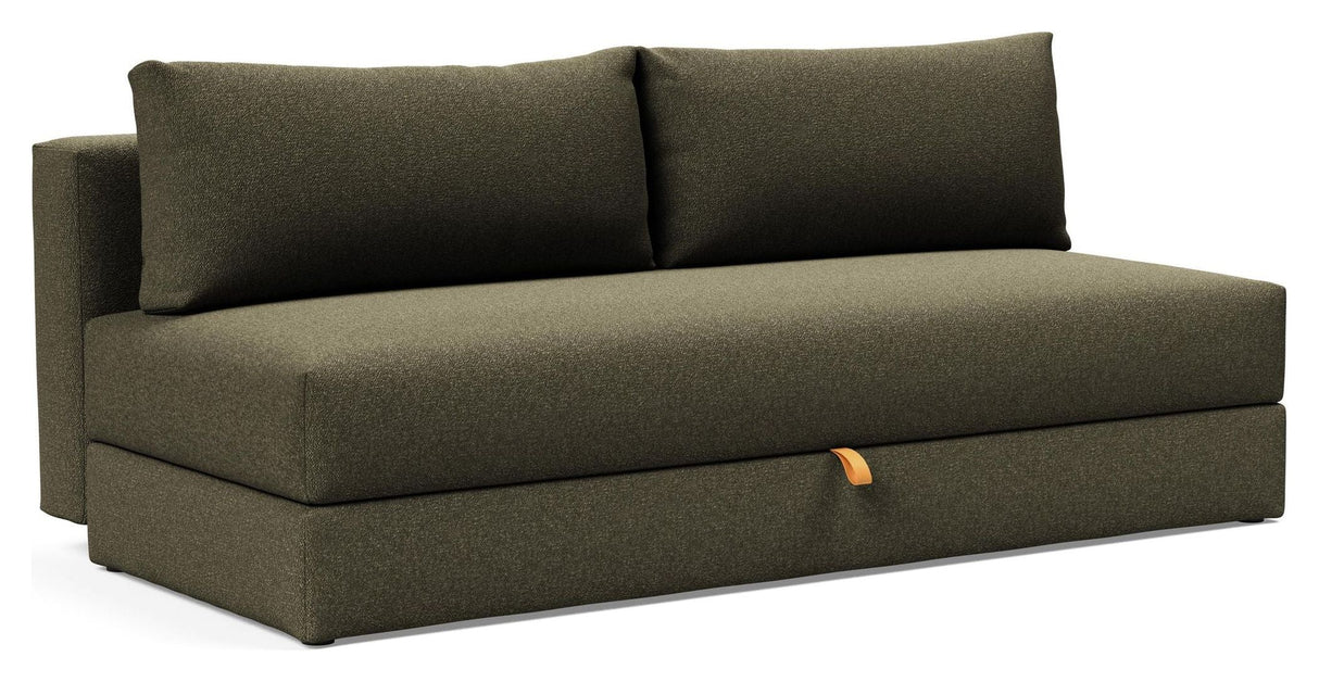 Osvald Soffa Bed, Bouclé/Forest Green