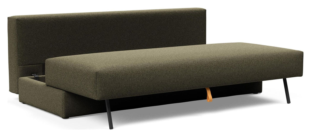 Osvald Soffa Bed, Bouclé/Forest Green