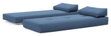 Sigmund Oak Sofa Bed, Bouclé/Blue