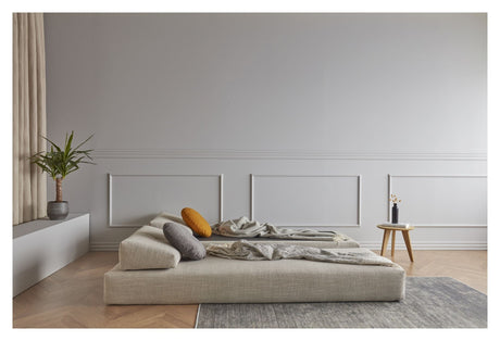 Sigmund Oak Soffa Bed, Kenya Gravel