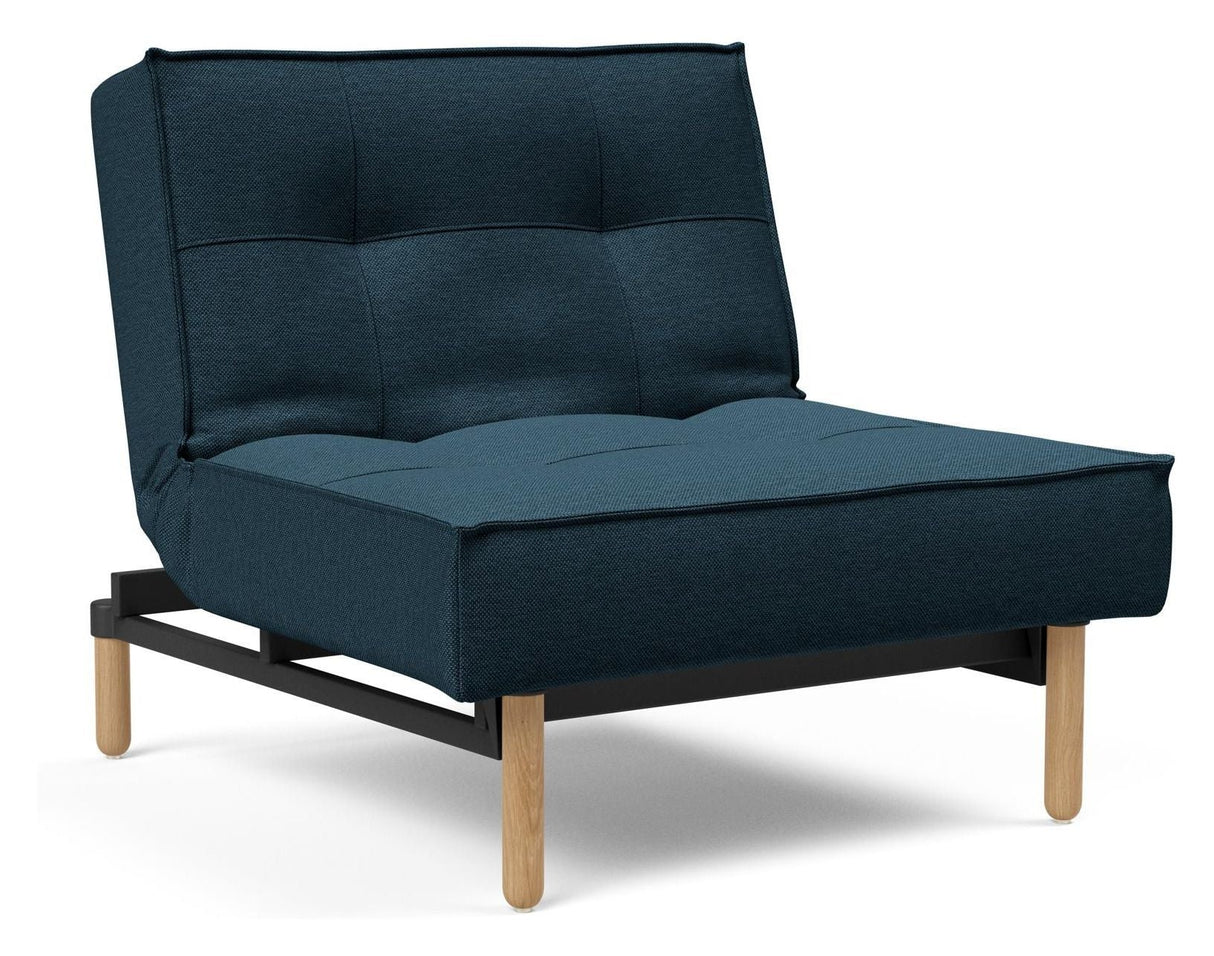 Splitback Vote Lounge Chair, Argus/Navy Blue