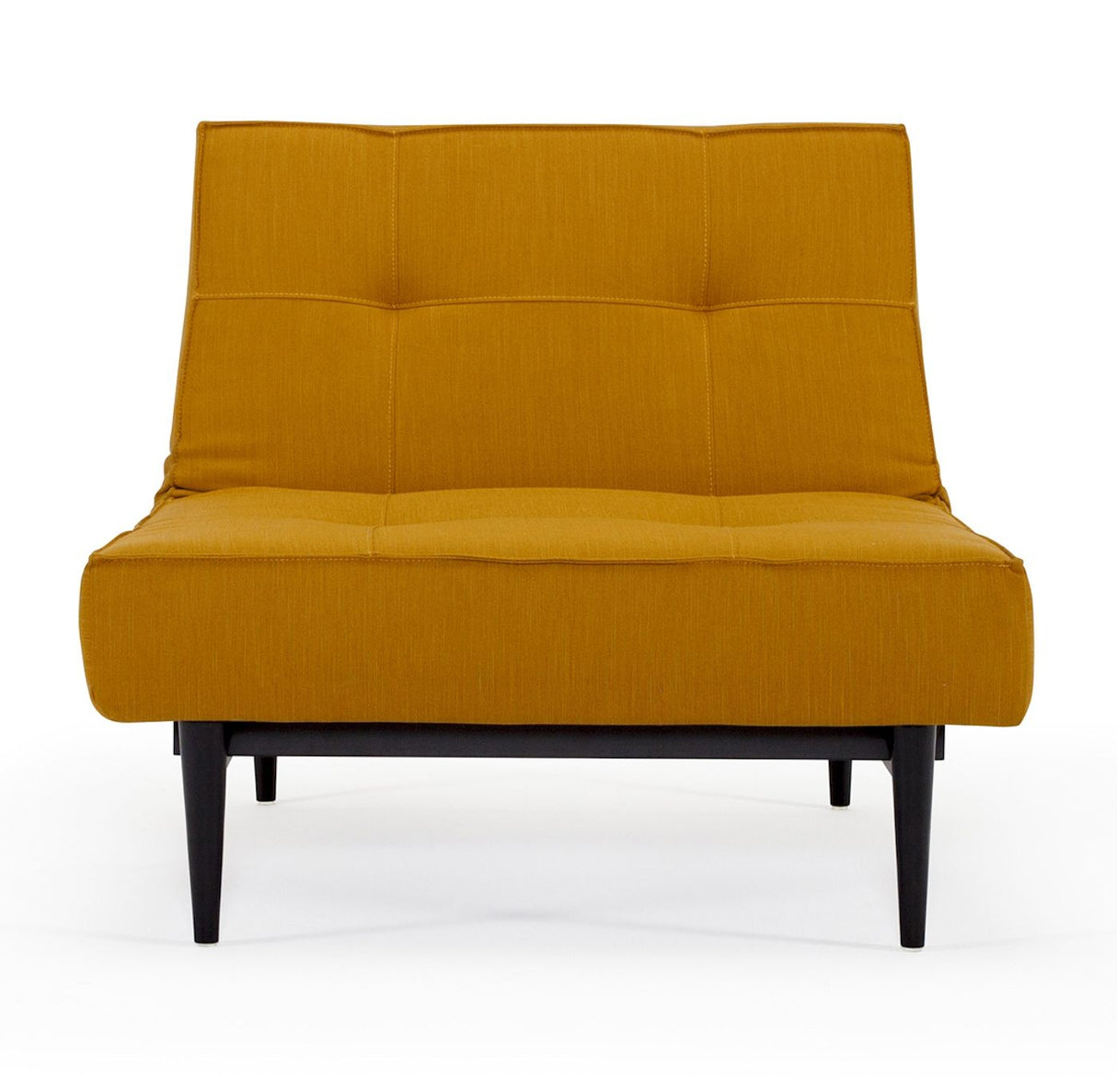 Splitback Styletto Lounge Chair, Yellow w. svarta ben