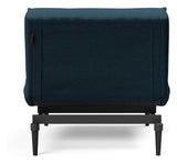 Splitback Styletto Lounge Chair, Black, Argus/Navy Blue