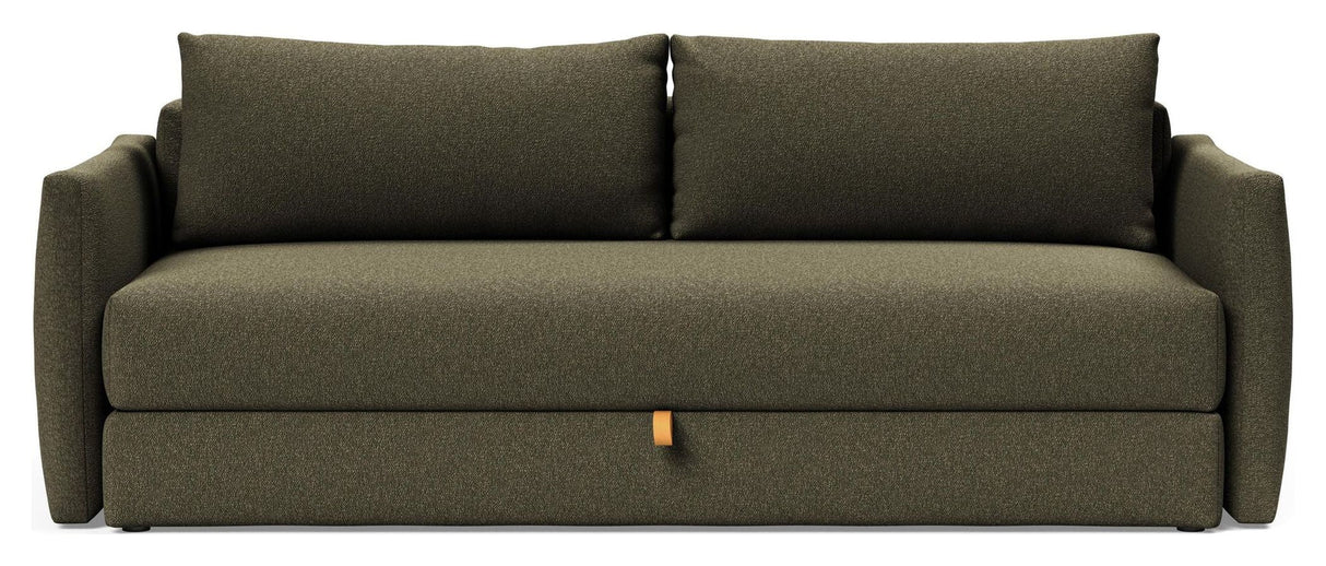 Tripi Sofa Bed, Bouclé/Forest Green