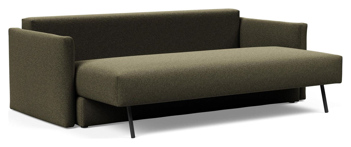 Tripi Sofa Bed, Bouclé/Forest Green