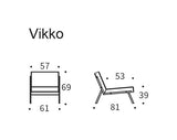 Vikko Lounge Chair, Twist/Granite