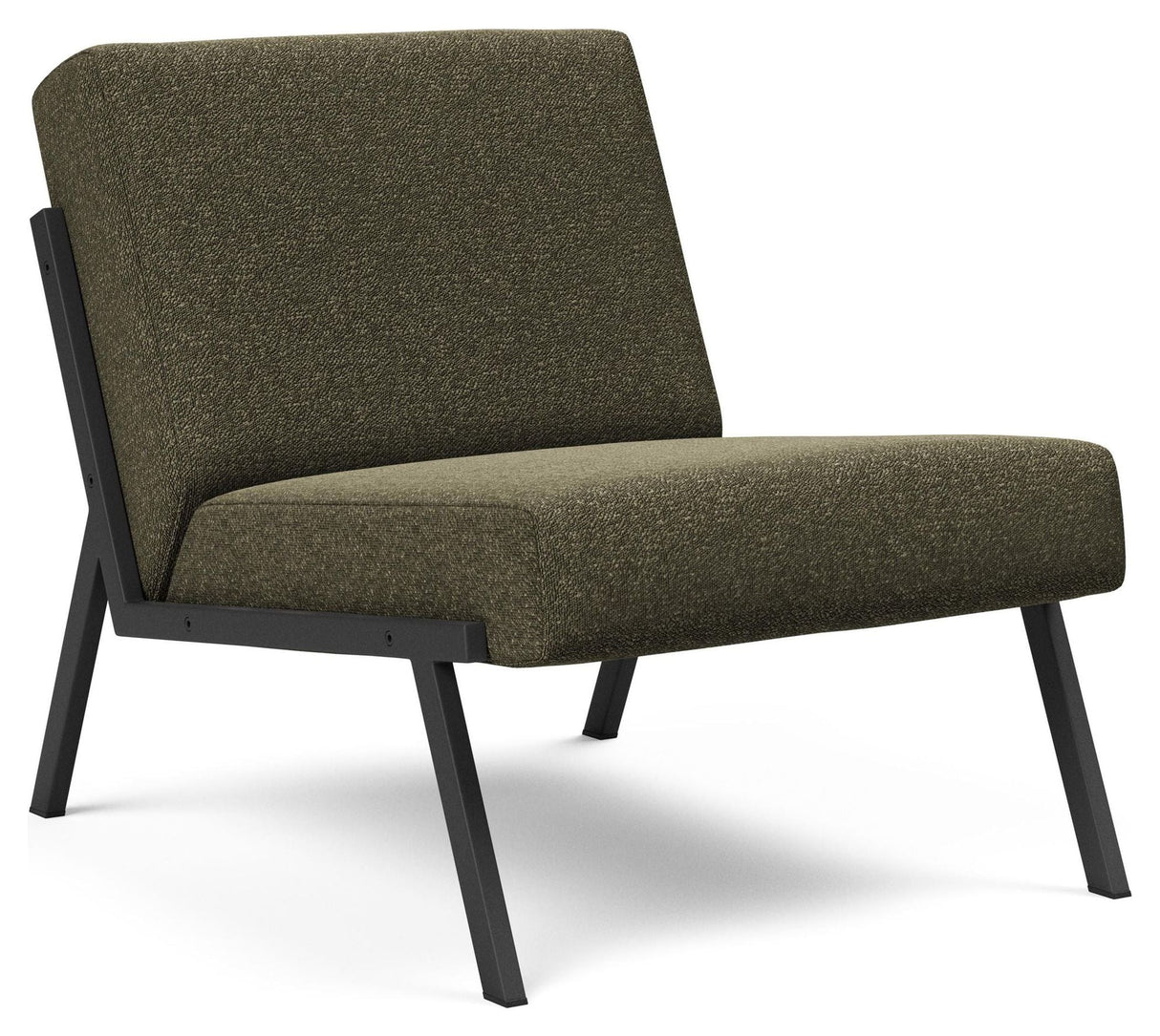 Vikko Lounge Chair, Bouclé/Forest Green