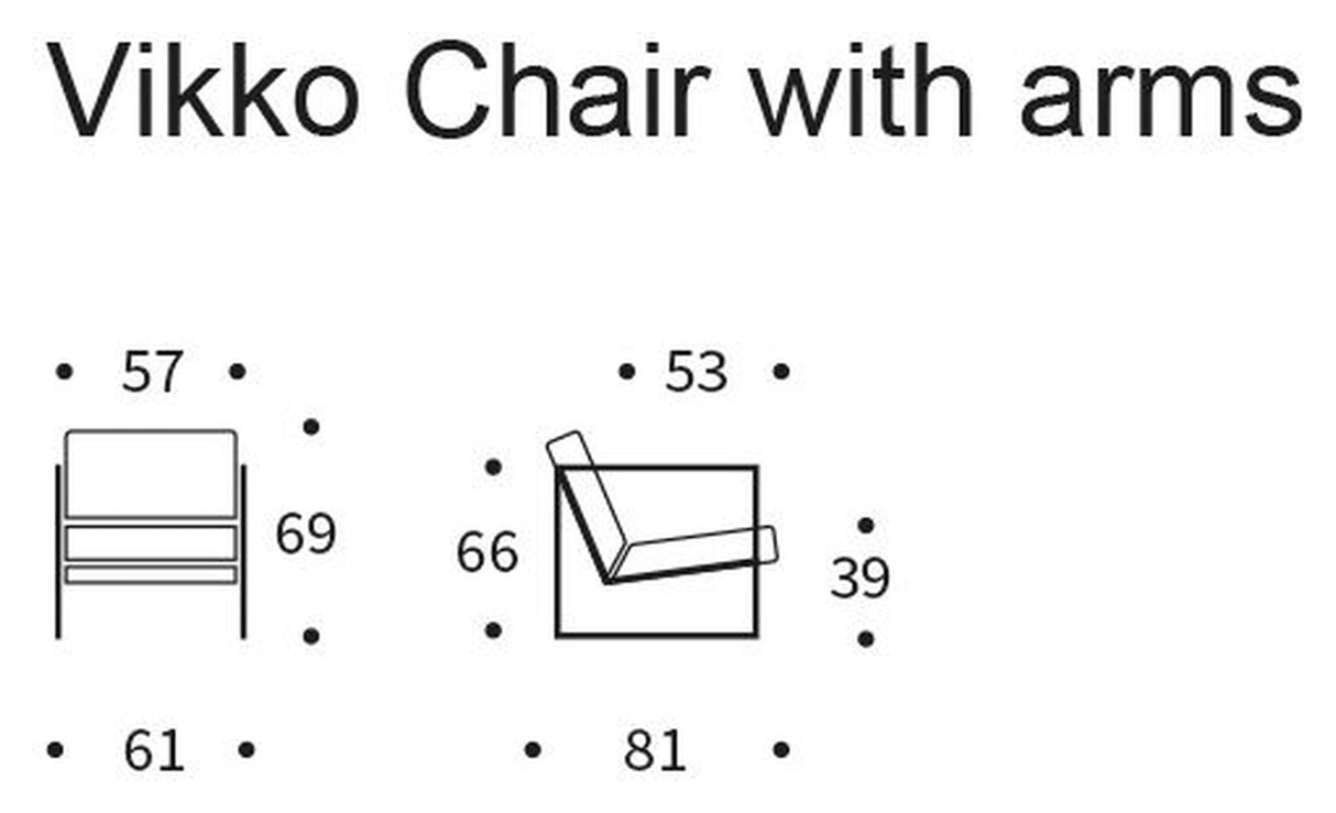 Vikko lounge stol med armstöd, bouclé/skoggrön