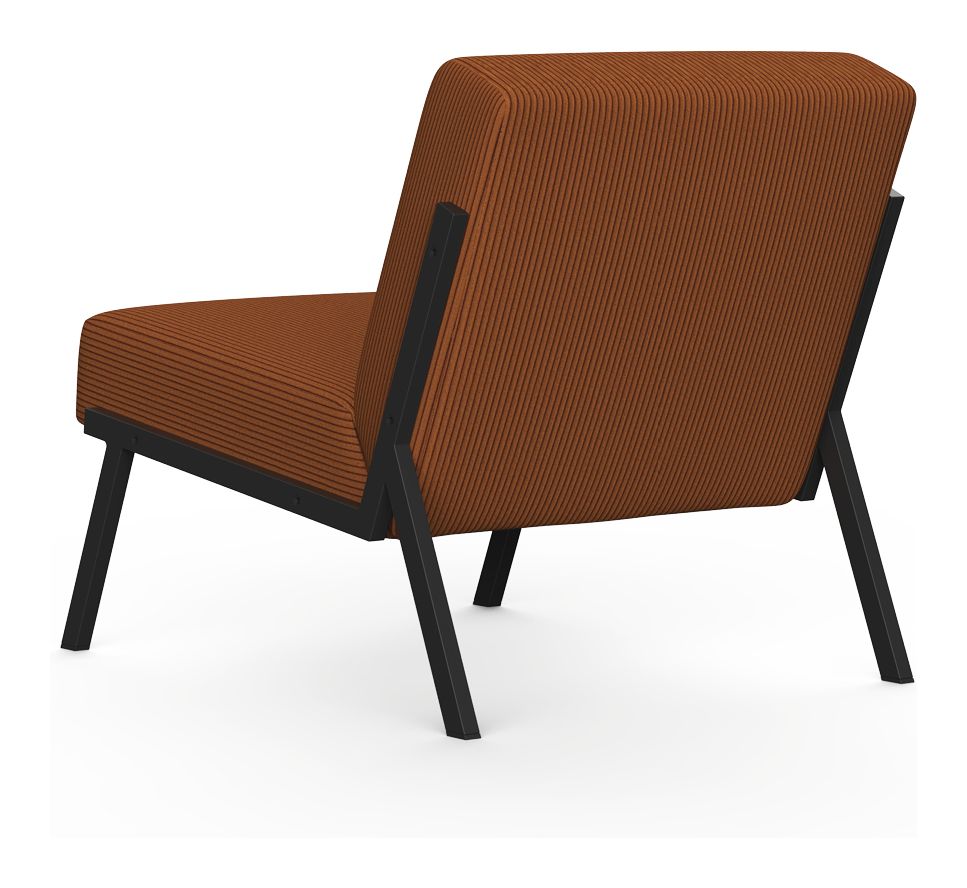 Vikko Lounge Chair, Corduroy/Burnt Orange