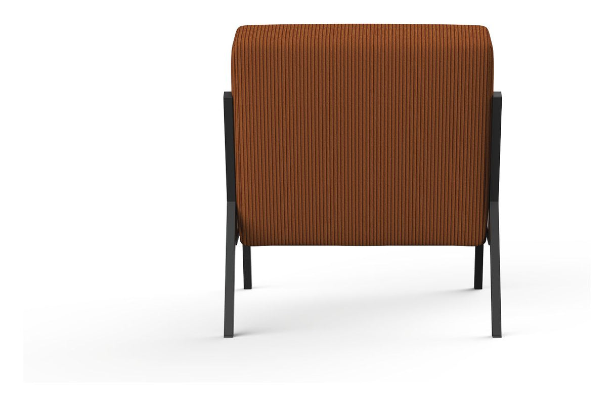 Vikko Lounge Chair, Corduroy/Burnt Orange