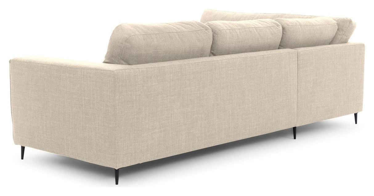 Bernadotte soffa w. Chaise Longue 3-sits öppen vänster, beige