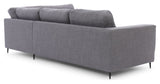 Bernadotte soffa w. Chaise Longue 3,5-sits. Öppna höger, antracit