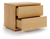 Abil Bedside Table - Oak Veneer