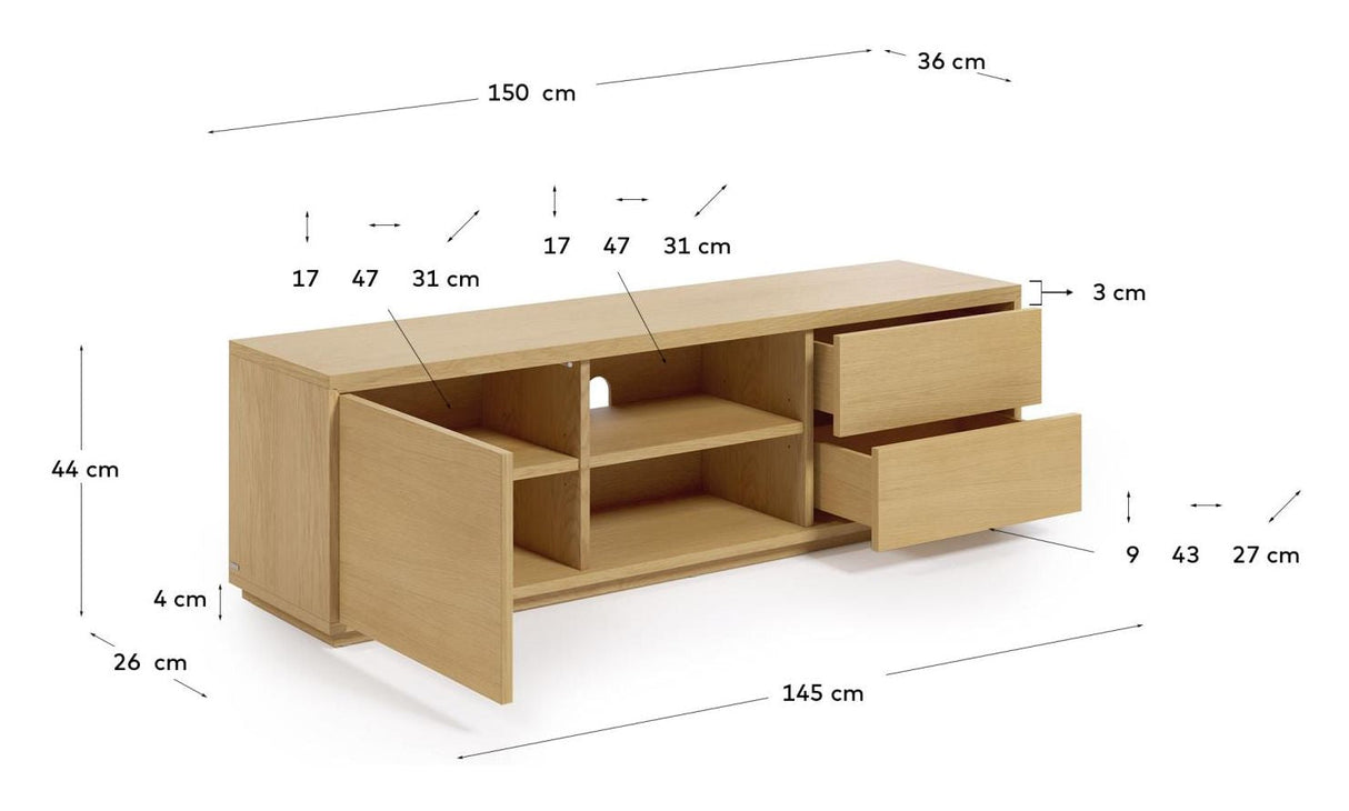 Abil TV Tabell 150x44 - ek