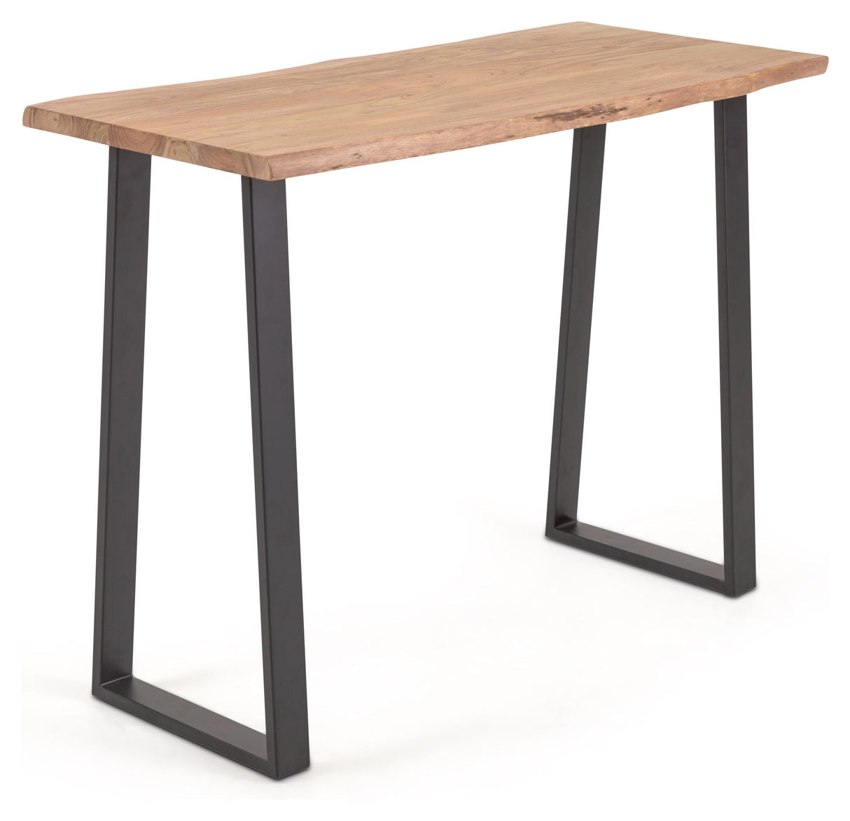 Alaia Bar Table, H105, Solid Acacia/Black Metal Frame