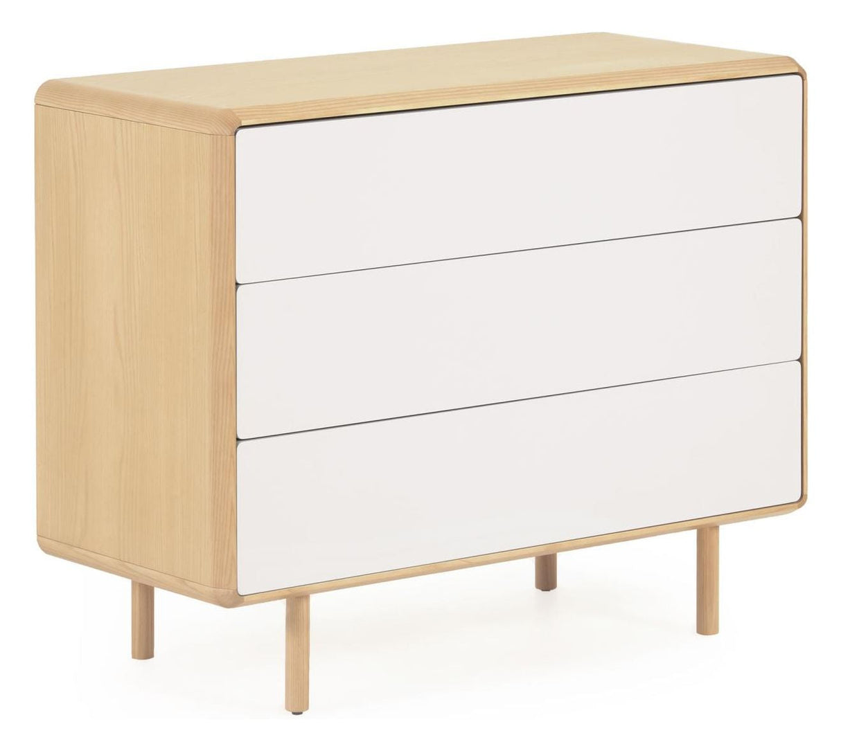 Anielle Chest w. 3 lådor, aska/faner