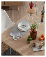 Arya Dining Table Black/Sonoma Melamine, 160x100