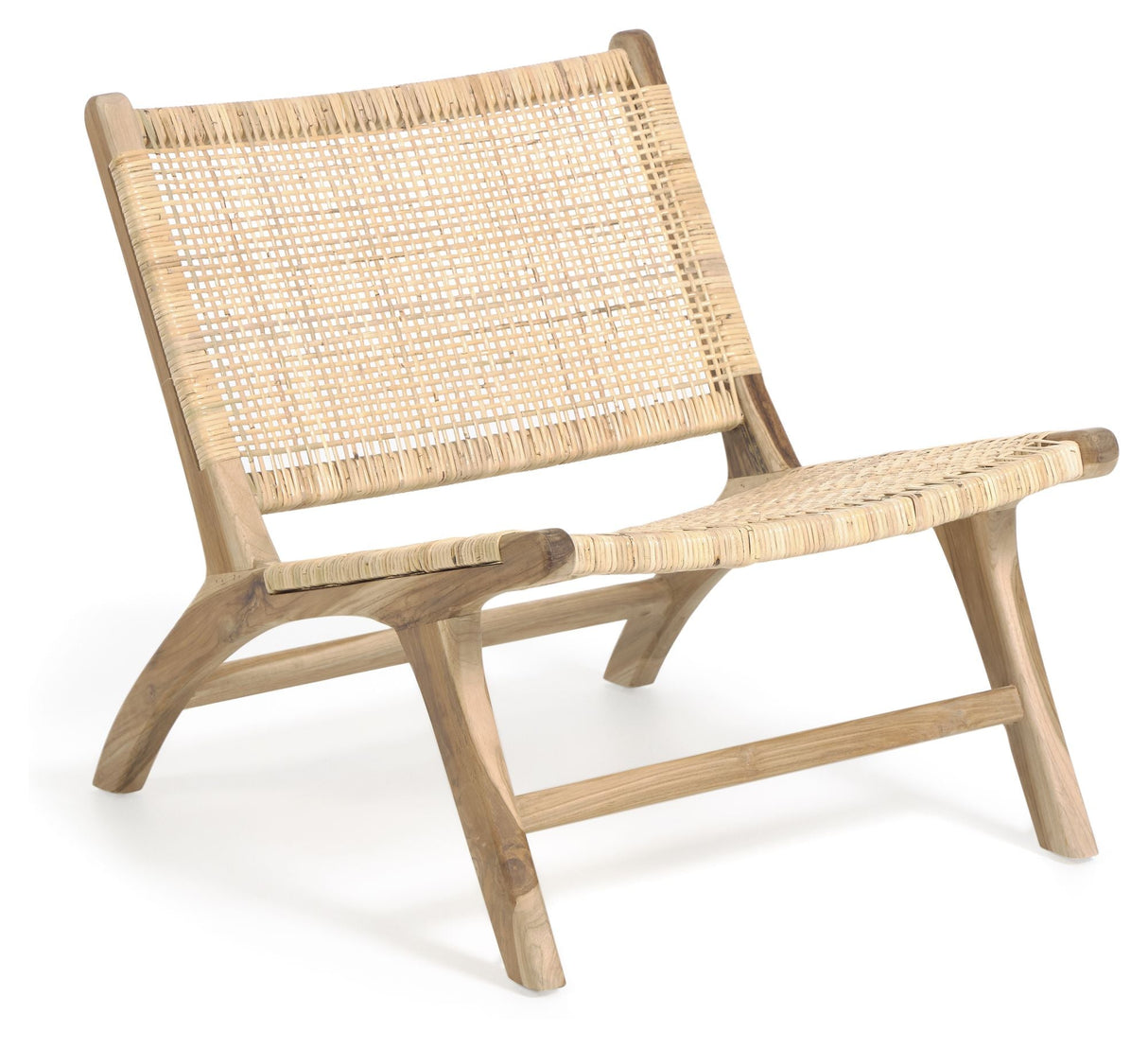 Kave Home Beida lounge stol - solid teak