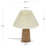 Benicarlo bordslampa, beige